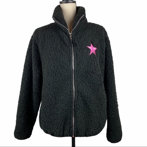 Jeffree Star APPROVED Faux Sherpa Jacket Black